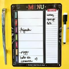 Planner Magnético Menu Cozinhar semanal - 24,5x19,5 - loja online