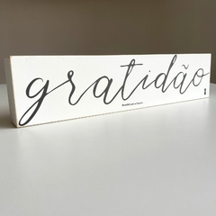 Box Gratidao 8x35 - Branco e Preto