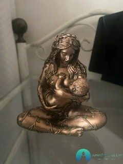 Escultura de Resina Gaia Mãe Terra