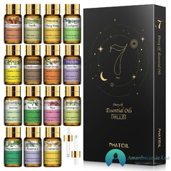 kit 15 Óleos Essenciais Aromaterapia 100% Natural - comprar online