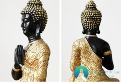 Escultura Mestre Buda Tibetano em Resina - Amanhecer de Luz - Seu Universo de Luz Loja Online de Artigos Religiosos