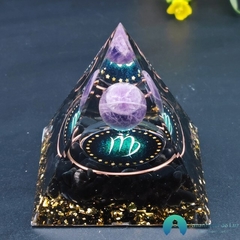 Orgonite Pirâmide 12 Signos do Zodíaco Revitalização Energética - comprar online