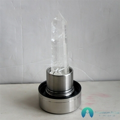 Garrafa de Vidro com Infusora em Pedra Natural Quartzo Cristal Transparente na internet