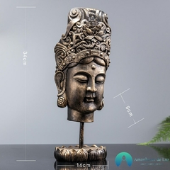 Escultura em Resina Deusa Kuan Yin Joia de Lótus na internet