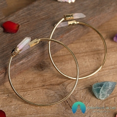 Pulseira em Pedra Natural Cristal de Quartzo - loja online