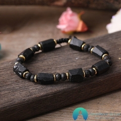 Pulseira Black Turmalina Pedra 100% Natural na internet