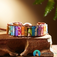 Pulseira de Jaspes Cores dos 7 Chakras - comprar online