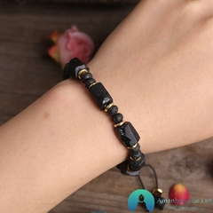 Pulseira Black Turmalina Pedra 100% Natural - loja online