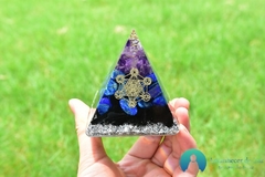 Orgonite Ametista Lapis Lazuli Obsdiana Cristal Branco - loja online