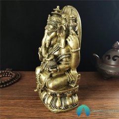 Escultura Ganesha em Resina - Amanhecer de Luz - Seu Universo de Luz Loja Online de Artigos Religiosos