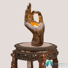 Imagem do Escultura em Resina Castiçal Jnana Mudra