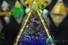 Orgonite Lápis Lazuli Ametista Reiki - Amanhecer de Luz - Seu Universo de Luz Loja Online de Artigos Religiosos