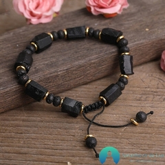 Pulseira Black Turmalina Pedra 100% Natural - comprar online