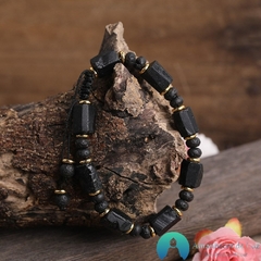 Pulseira Black Turmalina Pedra 100% Natural