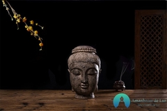 Escultura Cabeça de Buda Em Resina Tibetano na internet