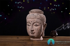 Escultura Cabeça de Buda Em Resina Tibetano - comprar online