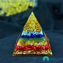 Orgonite Pirâmide Flor da Vida Estrela de Davi Flor Da Vida