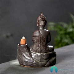 Incensário em cerâmica Buda Zen Cascata - comprar online