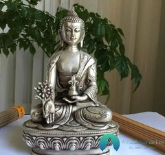 Escultura Buda Tibetano - Metal - comprar online