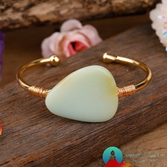 Pulseira de Cobre Pedra Natural Jade Australiano - comprar online