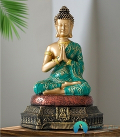 Escultura Mestre Buda Tibetano em Resina - comprar online