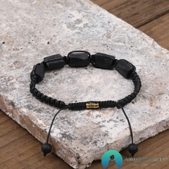 Pulseira de Pedra Natural Turmalina Negra - loja online