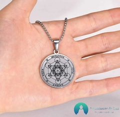 Colar Cubo de Metatron em Aço Inox - loja online