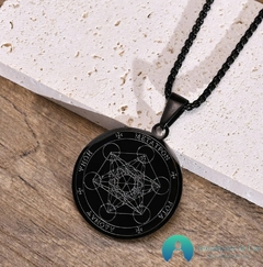 Colar Cubo de Metatron em Aço Inox na internet