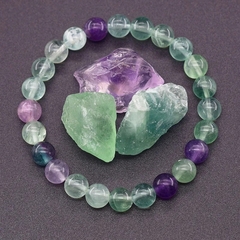 Pulseira Pedra Fluorita Oxumarê