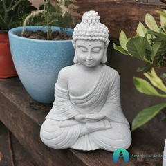 Escultura Buda Tibetano Em Resina - comprar online