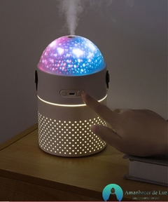 Difusor e Umidificador Eco-Friendly Ideal Para Óleos Essenciais Aromaterapia - Amanhecer de Luz - Seu Universo de Luz Loja Online de Artigos Religiosos