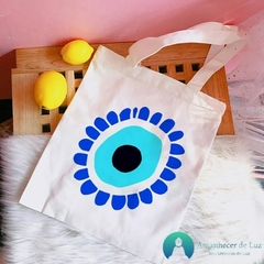 Imagem do Ecobags de Linho Nobre com Estampa Olho Grego