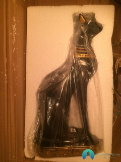 Escultura Gato Egípcio Deusa Bastet em Resina Preto - comprar online