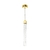 PENDENTE VIDRO EMPIRE LED 7W 3000K/4000/6000K 30CM DOURADO CINDERELLA