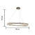 PENDENTE LED VOYAGER 46W 3000K 80CM CROMADO SL-0581/H1 HEVVY - comprar online