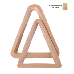 Contramolde Triangular - juego de 2 piezas