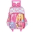 Mochila Infantil com Rodinha Barbie G Pink com Alça - Luxcel