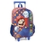 Mochila Infantil com Rodinha Super Mario Bros. G Vermelha - Luxcel