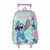 Mochila Infantil com Rodinha Stitch G Verde - Luxcel