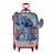 Mochila Infantil com Rodinha Stitch Praia - Maxtoy