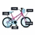 Bicicleta Infantil Aro 16 Aurora Fest Rosa Neon - Colli Bike - comprar online