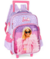 Mochila Infantil com Rodinha Barbie G Violeta com Alça - Luxcel