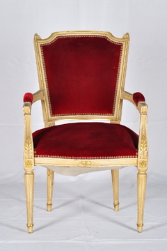 Par sillones sala Luis XVI con pátina original. Cód 13006. - comprar online