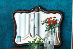 Espejo biselado con marco Provenzal , Cód.55010