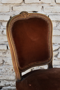 Juego 6 sillas Luis XV patinadas. Cód. 25083 - Estilos Muebles
