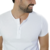 CAMISETA HENLEY BRANCA - comprar online