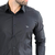 CAMISA MANGA LONGA SLIM FIT BÁSICA PRETA - loja online