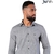 CAMISA SOCIAL MASCULINA MANGA LONGA SILM FIT LINHO FLAMÊ PRETO