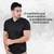 CAMISA SOCIAL MASCULINA MC SLIM FIT FLAMÊ PRETO