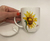 Caneca de chá com infusor - Girassol - Estúdio Flora